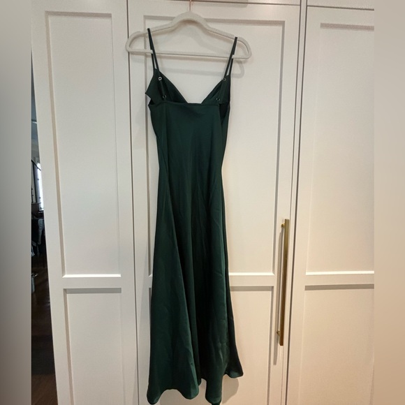 Forest green slip dress from SHEIN never worn. - Picture 2 of 4